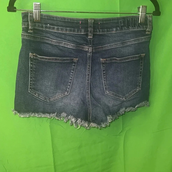 PINK Victoria Secret Denim Shorts size 8 - Picture 2 of 5